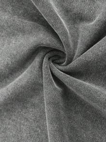 He Left A 99 Printed T-Shirt, 1 Piece, 230g Washed, High-Quality Wax Printed Cotton Retro Fashion Brand T-Shirt, With A Certain Thickness Suitable For Summer T-Shirts, Holiday Gifts - 深灰色 - 查看 3