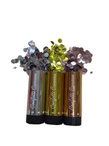 3pcs/1pc Confetti Poppers, Multicolor Paper Confetti Cannon Popper, Party Decoration & Gift For Wedding, Birthday, Graduation, Anniversary, New Year