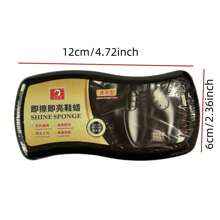 1 pezzo di spugna lucidante a onde premium, multifunzione, ad alta densità, ideale per la cura di scarpe, borse e giacche - adatto per il soggiorno e la camera da letto