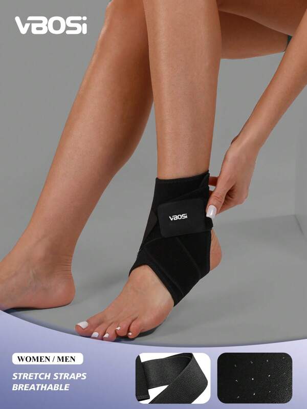 VBOSI 1 pieza Tobillera de neopreno premium transpirable - Soporte ajustable para hombres y mujeres, ideal para entrenamiento, deportes y comodidad diaria