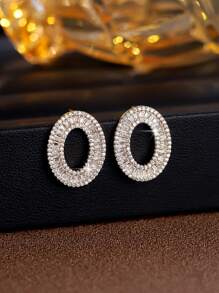 1 par de Pendientes elegantes y de lujo para mujeres, adecuados como regalo para damas en ocasiones especiales