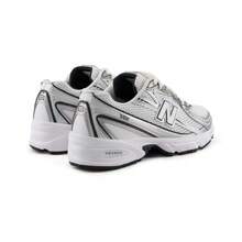 New Balance Zapatos casuales con diseño de parches tejidos, modelo serie 740, con malla transpirable, primavera 2025 - Blanco/Negro-D - Ver 5