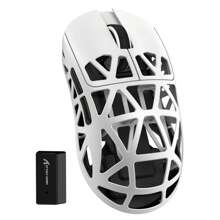 ATTACK SHARK ATTACK SHARK R2 kabellose Gaming-Maus, superleichte Magnesiumlegierung, PAW3950 42.000 DP optischer Sensor, 8.000 Hz Abtastrate, 2,4G/BT/Kabel programmierbare Maus für PC/Win Gamer