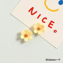 Imán de nevera decorativo de flores de resina de tres dimensiones con seis pétalos, creativo para el hogar de la cocina, pizarra fuerte para fotos y mensajes