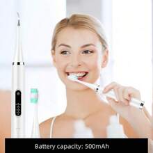 Electric Toothbrush,Electric Teeth Cleaner, Teeth Whitening Dental Calculus Scaler Plaque Coffee Stain Tartar Removal 5 Adjustable Modes 500mAh Rechargeable High Frequency Oral Tools
