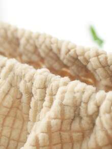 1 件/4 件/6 件纯色天鹅绒毛绒圆形凳套，经典简约设计，可拆卸且有弹性，适用于高端酒吧凳，适用于家庭、酒吧、酒店圆凳