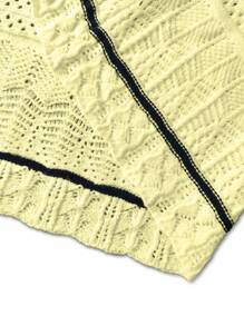 Women's Elegant Gentle Simple Black And White Contrast Striped Suspenders Slim Long Knitted Dress Sleeveless Casual Beach Hollow Out Bodycon Midi Crochet Swimwear Coverups Sundresses, Spring Summer Fall