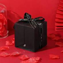 1 set Collier - Boîte cadeau rose de luxe, parfaite pour la Saint-Valentin, la fête des mères, les anniversaires et toute occasion spéciale