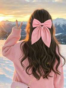 10 chiếc kẹp tóc nơ màu ngẫu nhiên, kẹp tóc nơ đuôi dài mềm mại thanh lịch, phụ kiện tóc cổ điển sang trọng dành cho nữ, kẹp tóc kim loại lụa, phụ kiện tóc trang nhã, phù hợp cho tiệc bãi biển, đám cưới, trang phục mùa thu/hè, sử dụng hàng ngày, bộ quà tặng ngày Valentine, kẹp càng dẹt, kẹp tóc, phụ kiện đội đầu, ghim cài tóc - Nhiều màu - Xem 2