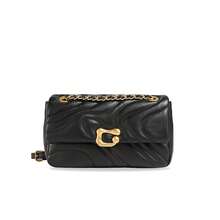 ITAMOOD Luxury Designer Lightweight Business Casual Large Capacity Square Bag, Chic Microfiber Leather Cream White Purse & Handbag & Quilted Tote Bag, Minimalist Vintage Solid Color Swirl Quilted Flap Shoulder Bag & Underarm Purse, Adjustable Chain Crossbody Bag & Satchel Bag & Messenger Bag,Gift For Christmas & New Year,Purses For Woman - Black - View 11