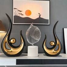1pc Luxury Modern Minimalist Home Decor Accessory, Display Piece For TV Stand, Hallway, Cabinet, Living Room, High-End Vibe