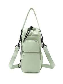 1个装水杯套女士包保温水杯套斜纹水瓶单肩包水杯袋可斜挎水瓶套