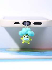 1/5pcs Funny Cartoon Vegetable Series Charging Port Dust Plug, Creative Cute Fashion Unique Broccoli, Scallion, Corn, Eggplant, Carrot Shaped 3D Resin Pendant, Transparent Silicone Smartphone Earphone Tablet Kindle Dust Plug Accessory Decoration Charm, Phone Charging Port Decor Pendant, Suitable As Small Gift, Waterproof Anti-Dust For IPhone Lightning/Type-C, Protect Phone Charging Port Firmly