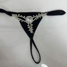 Novo Acessório de Corrente Corporal Sexy Ajustável com Gema Quadrada Oca Cintilante de Luxo Para Mulheres