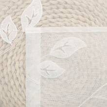 2 Pieces White Sheer Curtains, Luxury Light-Filtering Privacy Protection, Plant Leaves Embroidered Voile, Lightweight And Easy Care, Multi-Size, Top Rings Design For Indoor Outdoor Use - Wedding, Party, Hotel, Farmhouse, Gym, School Chapel, Etc.