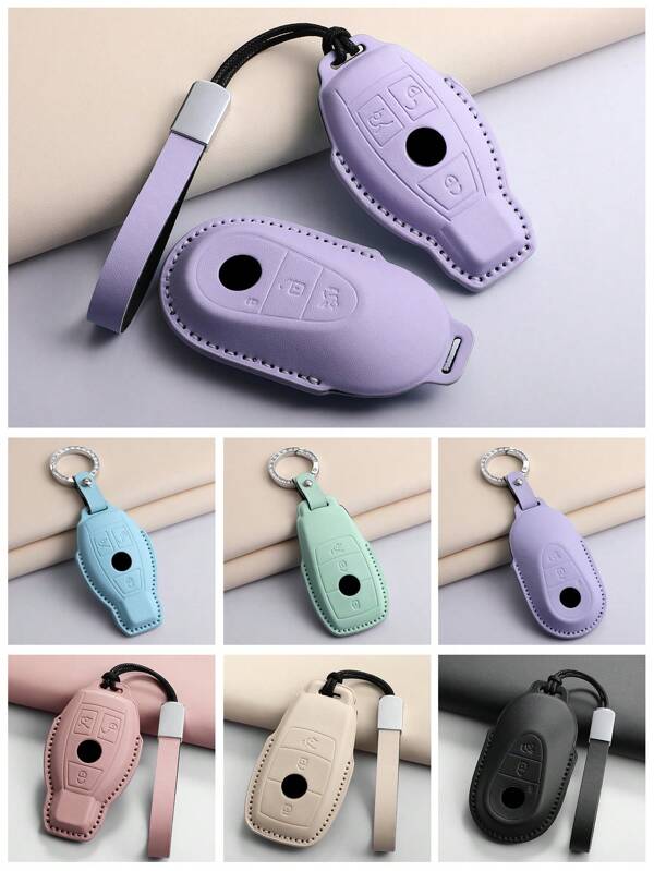 Key Case Cover For GLE400 GL450 S350L GLC260 GLA200 R320 CLS320 Car Key Holder Wallet Keychain For Women And Men Suitable For Brand Specified Wallet Mini Wallet Purse Wallet