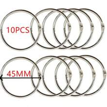 5cm/2inch Diameter Large Loose Leaf Binder Rings, 10pcs/Pack (50mm - 10pcs)