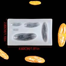 1 Set 16pcs Mini Food Silicone Mold Kit, Suitable For DIY Resin & Clay Craft - Mini Pendant/Decoration Maker, Designs Include Croissant, Macaron And Cream Puff - White - View 10