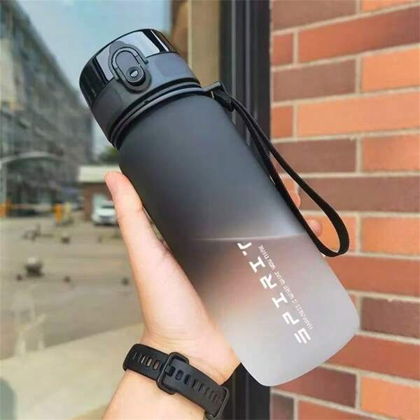 1pc 750/1000ml Outdoor Casual Gradient Sports Water Bottle - Leak-Proof Flip-Top, One-Click Open, Portable, PC Material - Suitable For Fitness Lovers And Outdoor Enthusiasts - Great For Gym, School, Cycling, Hiking And Travel - Valentine's Day, Independence Day, Mother's Day, Easter Gift