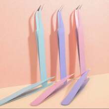 2-Pack Colorful Macaron Pocket Tweezers, Multipurpose Tweezers Suitable For DIY Jewelry Making, Planner Crafts, False Lashes And More