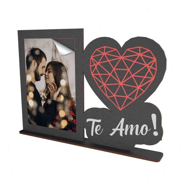 Moldura "Te Amo!" em MDF 18x26 cm: Presente Afetivo