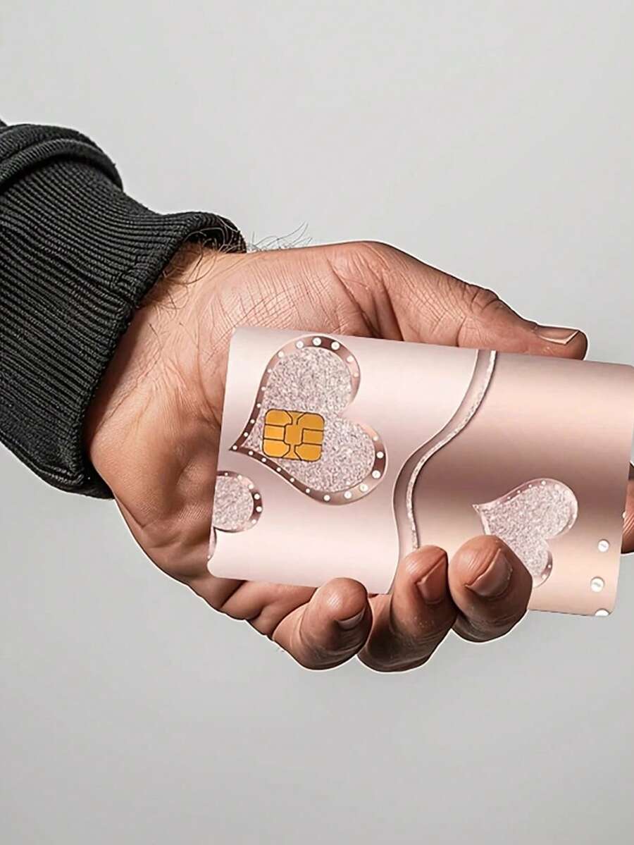 简约甜美华丽高贵彩色 PVC 信用卡贴纸适用于信用卡借记卡考勤卡和钥匙卡银行卡保护和个性化具有防刮擦和防滑防指纹适用于银行卡、信用卡、借记卡、交通卡、门钥匙卡和浅米色厚哑光贴纸 - 彩色 - 查看 1