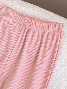 Set de 3 leggings sin pies de niña con acanalado elástico de unicolor, estilo princesa, nuevos para primavera/verano