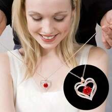 1 set Collier - Boîte cadeau rose de luxe, parfaite pour la Saint-Valentin, la fête des mères, les anniversaires et toute occasion spéciale