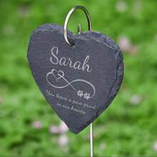 Personalized Pet Memorial, Custom Pet Memorial Stone, Engraved Pet Gravestone, Pet Tombstone, Pet Memorial Gift, Engraved Stone Garden Marker, Dog Condolence Gift - Multicolor - View 10