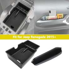 Armrest Storage Box Handle Organizer For Renegade 2015-2023 Center Console Container Stowing Tidying Interior Accessories