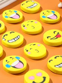 12/48/60 件迷你随机设计橡皮擦，学生文具奖品和礼物，干净无痕办公橡皮擦学校用品，返校 - 彩色 - 查看 2