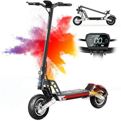 Patinete eléctrico G2 para adultos, potencia nominal de 500 W, potencia máxima de 800 W, autonomía de 45 km, neumáticos de 10 pulgadas, plegable y con almacenamiento.