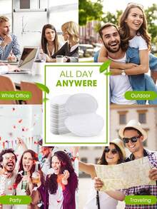 100pcs/60pcs/30pcs/10pcs Lightweight Summer Sports Sweat-Absorbent Underarm Pads, Super Thin Invisible Underarm Sweat Pads, Suitable For All Skin Types, Unisex - Multicolor - View 5