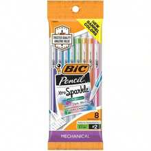 BIC # 2 Xtra Sparkle Mechanical Pencils 0.7mm - 8ct Multicolor, Retractable Plastic Pencils For & Students, Always Sharp School Supplies, Long-Lasting (Equals 2.5 Wood-Case Pencils) - 1 - Xem 3