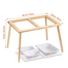 Sensory Table For Toddlers, Kids Activity Table With 3 Foldable Storage Bins & Double-Sided Board, Indoor/Outdoor Play Sand And Water Table, Wooden Kids Sensory Table For Drawing Studying Dining - Có hộp đựng đồ - Xem 10