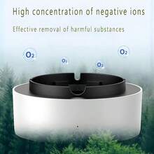 Smokeless Ashtray 2 In 1 Air Purifier Multifunctional Smokeless Ashtrays With Filter Purifier Ashtrays For Cigarettes Car Indoor Grey-Local Delivery - Grey - View 4