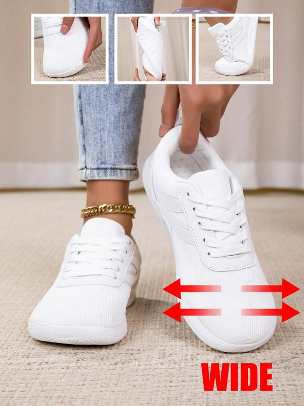 Women's Barefoot Running Shoes, Minimalist Wide Width Barefoot Sneakers - Comfortable Non-Slip Casual Shoes, Wide Toe Box Design, Breathable Fabric, Zero Drop Sole, Ideal For Walking And Yoga, Women's Wide Width Flat Shoes, Unisex Wide Casual Sneakers