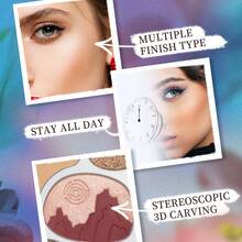 CATKIN Fairy Tales Makeup Palette Soft Pink Neutral Makeup Palette, Matte, Metallic, Shimmer Finish C02 - C02 - 查看 4
