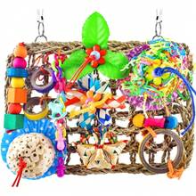 Large-Sized Bird Shredder Wall Toy Small-Medium Birds - Parakeet, Conure, Cockatiel - Solla Ball - View 2