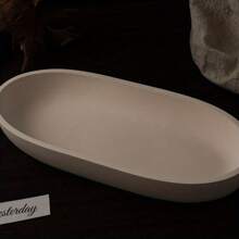 1pc Boat-Shaped Silicone Mold – Oval Resin & Cement Tray For Candle Making, Jewelry Storage, Succulent Planter, Candy Dish & Home Decor Display