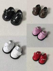 [Shoes Only] New In-Stock 1st/2nd/3rd Generation Labobo Doll Shoes, 17CM Replacement Shoes, Hook And Loop Leather Shoes For Labubu Toys - Multicolor - View 1