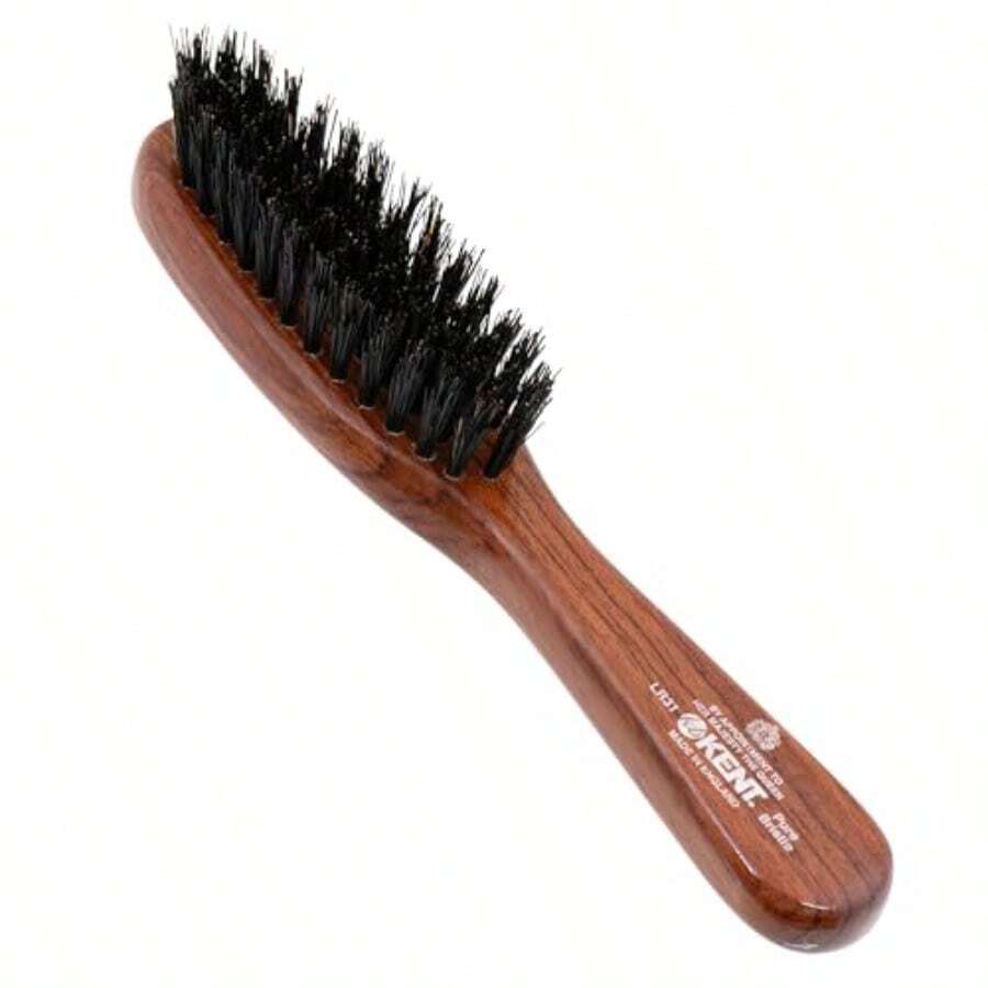 G.B.KENT トラベルサイズ ヘアブラシ 高級豚毛 英国王室御用達 LR31 - 黒 - チェックする 1