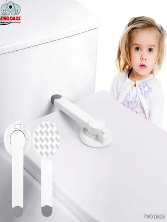  ABS Child Toilet Lock, Baby Proof Toilet Lid Lock To Prevent Pets From Opening, Fits Most Toilets, Easy Installation, 3M Adhesive, Great Christmas & Halloween Gift For New Moms