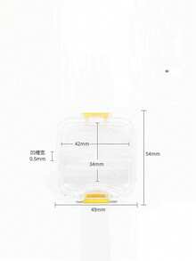 1 hộp đựng hàm duy trì và răng giả bền - Màu mờ, nhiều màu sắc, thiết kế một lớp di động, không dùng pin, lý tưởng cho niềng răng thể thao và răng giả, hộp đựng hàm duy trì | Thiết kế tối giản | Khóa an toàn - Nhiều màu - Xem 15