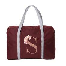 旅行包 折叠行李包 飞机包 单肩包 姓名首字母图案 大容量收纳袋 防水防潮行李袋 手提包 收纳包 毛巾 衣物收纳袋 假日旅行用品 学生周末包 瑜伽健身包 学校包 学校用品 学校用品 - 酒紅色 - 查看 23