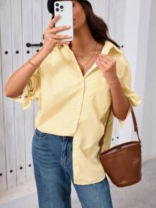 Chemise ample en crêpe pour femmes DEEKA, nouvelle arrivée du printemps