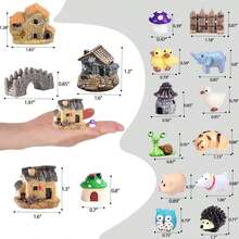 105 Miniature Fairy Garden Accessories, Fairy Garden Kit, Fairy Garden Animals, Miniature Figurines, Micro Landscape Ornaments Kit, Garden Kit Dollhouse Decoration Plant House Decor - 1 - View 6