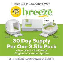 Purina Litter Tidy Cat Breeze Pellets, 3 libras, 2 paquetes, edición limitada - Versión actualizada - Ver 7