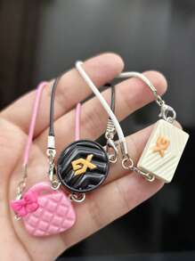 1 Stück/10-20cm Puppen Umhängetasche, Mini Puppenhandtasche, geeignet für Umhängedekoration, exquisit vintage klassische Tasche, Rucksack Accessoire, Puppenhaus Mini Taschenhänger!