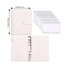 A Macaron Loose Leaf Notebook With Zipper Storage, Notebook, Savings Bill Storage Bag, Equipped With 6 Cash Envelopes, Used For Students To Store Stationery Such As Pens, Rulers, Home Storage Cards, Documents, Office Storage Receipts, School Supplies,Back To School